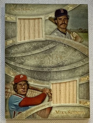 Wade BOGGS Mike SCHMIDT🔥2014 Topps Five Star Dual Legends BAT реликвии 4/10 HOF💥 - Изображение 1 из 3