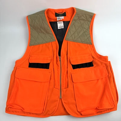 VTG Orvis Orange Upland Red Hill Shooting Hunting Vest Sz Medium USA NWT RARE - Image 1 of 4