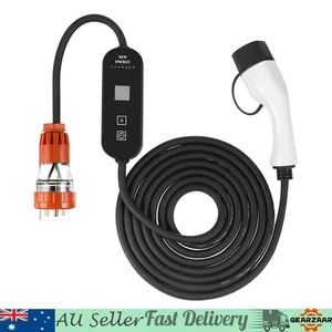 NEW Type 2 Portable EV Charger 32 A 7KW 3 Pin 5 Meter for BYD ATTO3 Black - Picture 1 of 4