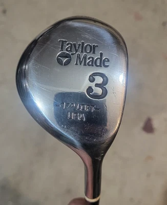 TaylorMade Pittsburgh Persimmon 3 Wood 17° Metalwood RH Steel Shaft USA - Image 1 of 4