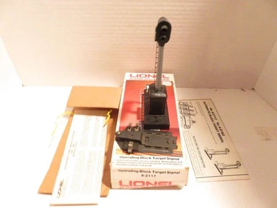 LIONEL TRAINS 2117- OPERATING BLOCK SIGNAL W/CONTACTOR PLATE- BOXED - EXC--S31SS - Image 1 of 3