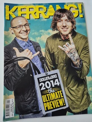 Kerrang magazine 1521 Oli Sykes Chester Bennington BMTH Linkin Park cover poster - Image 1 of 4