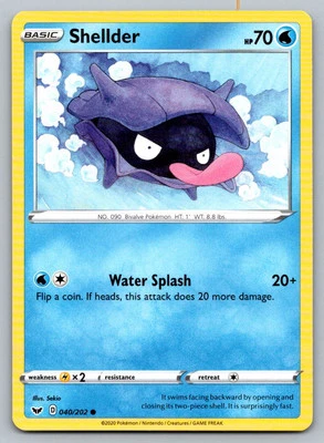 SWSH01: Sword & Shield Base Set #040/202 Shellder A1h - Image 1 of 2
