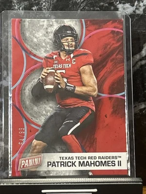 2022 Panini Father's Day Patrick Mahomes II Red #d To 99 COLOR-MATCH! SP Chiefs - Image 1 of 3