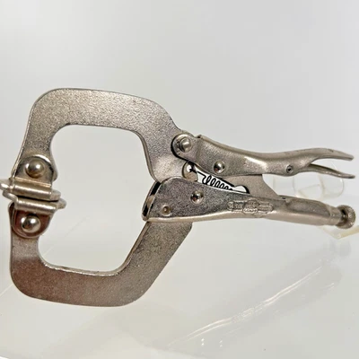 Petersen Dewitt 6SP 6" Vise Grip Locking C-Clamp Welding Pliers USA - Image 1 of 4
