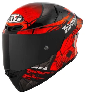 Full-Face Helmet KYT TT-REVO Combustion Matt Red - Picture 1 of 9