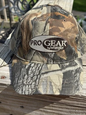 De colección Nuevo con Etiquetas Y2K Pro Gear Por Wrangler Árbol Real Maderas Duras Camuflaje Sombrero Correa Trasera Foto 1 de 4