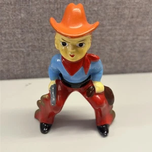 Vintage 1950 Salz und Pfeffer Shake Cowboy schwer zu finden - Bild 1 von 8