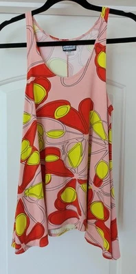 Manuheali'i Women's Tank Top Sleeveless Pink Floral Hawaii Hawaiian XS X-Small - Image 1 of 4