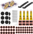 72pcs Bike Tire Repair Kit Patches Glue Metal Rasp for Bicycle Motorcycle - NEW