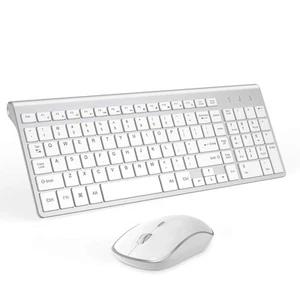 Wireless Keyboard Mouse, JOYACCES 2.4G Compact and Ultra Slim Wireless Keyboa... - Picture 1 of 7