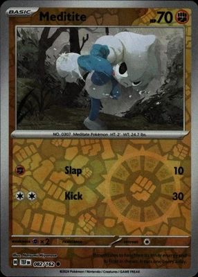 Meditite Reverse Holo Common SV05: Temporal Forces 082/162 NM - Image 1 of 2