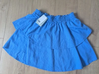 BNWT linen blend tiered skirt H&M size small - Image 1 of 4