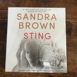 Sting by Sandra Brown (2017, Unabridged edition) 10 Disc Set Audio Book SEALED - Picture 1 of 4