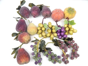 Lotto Ciotola Frutta Vintage Finte Perline Plastica Decorazione MCM 17 Pezzi! - Foto 1 di 5