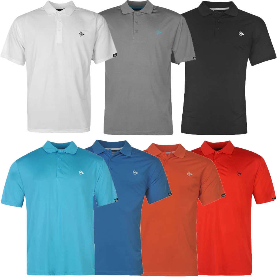 DUNLOP Herren Polo Shirt PLAIN Polohemd T-Shirt Golf Freizeit S M L XL 2XL 3XL - Imagem 1 de 1