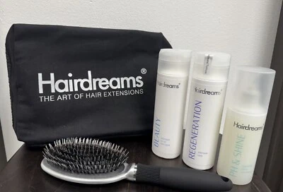 HAIRDREAMS Home Care Pflege Set 4 tlg.: Bürste +Shampoo +Regeneration +PH-Spray - Bild 1 von 3