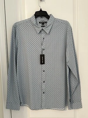 NWT Mens Michael Kors Button Down Shirt 2XL Slim Fit  - Image 1 of 3