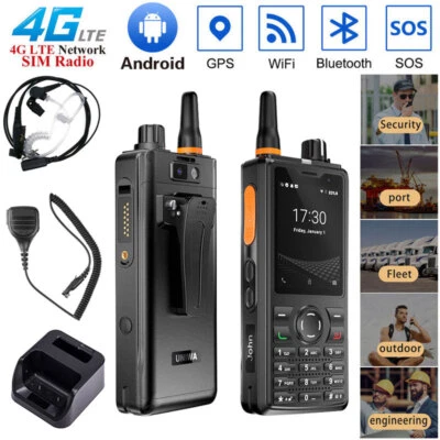 Unlocked 4G LTE Android Rugged Phone 2-Way Walkie Talkie Outdoor Radio UNIWA F41 - Image 1 of 4