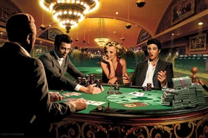 Poster stampa artistica Royal Flush Chris Consani 30x20 - Foto 1 di 1