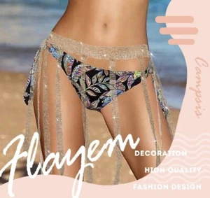 Brillante Borla Cadena de Cintura Golod Sexy Mini Falda Lo último Raves - Imagen 1 de 5