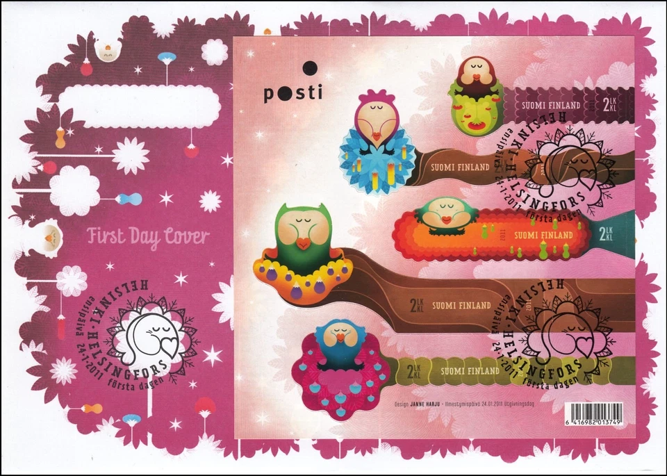 Friendship Sheet Fantastic Forest Finland Mint FDC Sheet 2011 - Image 1 of 1