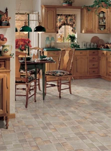 4 Boxes/40 Tiles 16"x16" DuraStone/Congoleum Multi Stone FS-43 Flooring Tiles - Picture 1 of 8