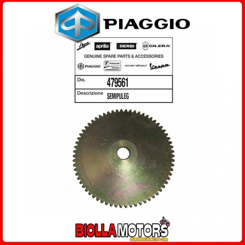 479561 SEMIPULEGGIA AVVIAMENTO ORIGINALE PIAGGIO NRG MC3 - Immagine 1 di 4