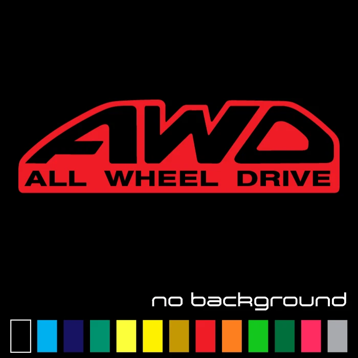 Calcomanía de vinilo adhesiva de tracción total AWD - 4x4 para ventana de coche con tracción total para Subaru Foto 1 de 1