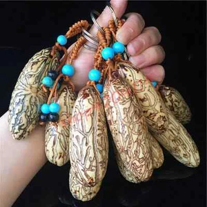 1PC Pure Natural, Thousand Eyes, Bodhi Seed Hanging, Key Links Hanging Parts - Picture 1 of 6