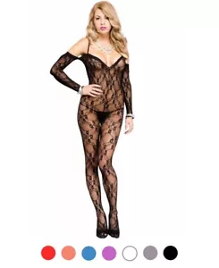 Brand New Lace Bodystocking Music Legs 1275 - Picture 1 of 4