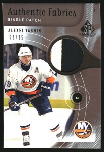 2005-06 (ISLANDERS) SP Game Used Authentic Patches #APAY Alexei Yashin /75