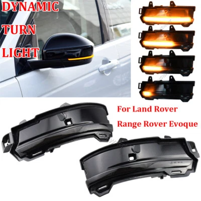 Luz de señal de giro LED espejo retrovisor 2 piezas para Land Rover Range Rover Velar Evoque Foto 1 de 4