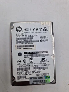 HP EG1200FDNJT 726480-001 10K 1.2TB 2.5" SAS Hard Drive - Afbeelding 1 van 2