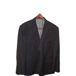 Pronto Uomo Mens 50L Suit Jacket Blazer Sport Coat Charcoal Wool Blend - Picture 1 of 11