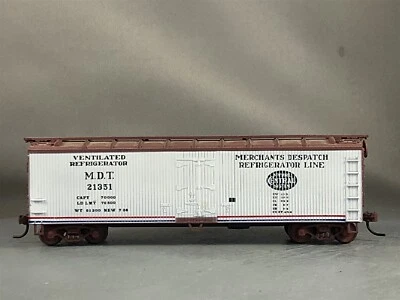 Train Miniature - M D T - 40' Wood Reefer + Wgt # 21351 w/Kadees - Image 1 of 4