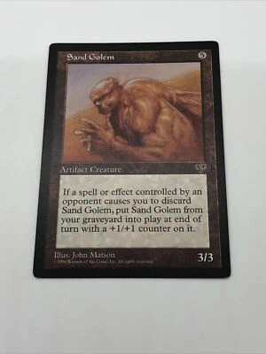 Magic The Gathering Sand Golem Mirage Uncommon Creature - Image 1 of 4