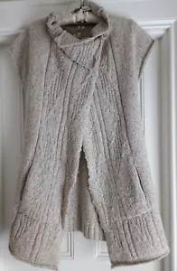 NEW! WHITE STUFF Cream Ladies Long Length Knit Cardigan Wrap Gorgeous Size 12 - Picture 1 of 8
