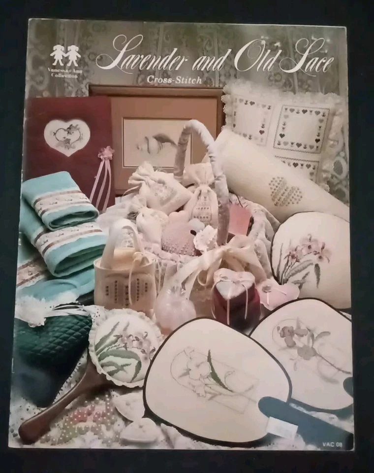 Vanessa Ann Cross Stitch Lavender and Old Lace Pattern Booklet 1981 - Image 1 of 2