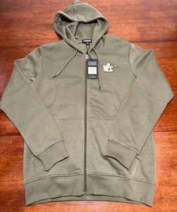 True Religion Full Zip Hoodie Men's Size Medium Kalamata / Green NWT - Picture 1 of 12
