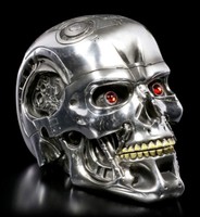 Original Terminator Schädel Box - Skull Gothic Film Deko Totenkopf Figur