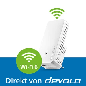 devolo WiFi 6 Repeater 3000 Mesh WLAN Verstärker Access Point WiFi Booster - Bild 1 von 7