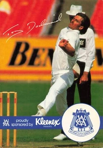 Cricketer Tony Dodemaide Kleenex Collector Card Personally Signed Rare - Picture 1 of 2