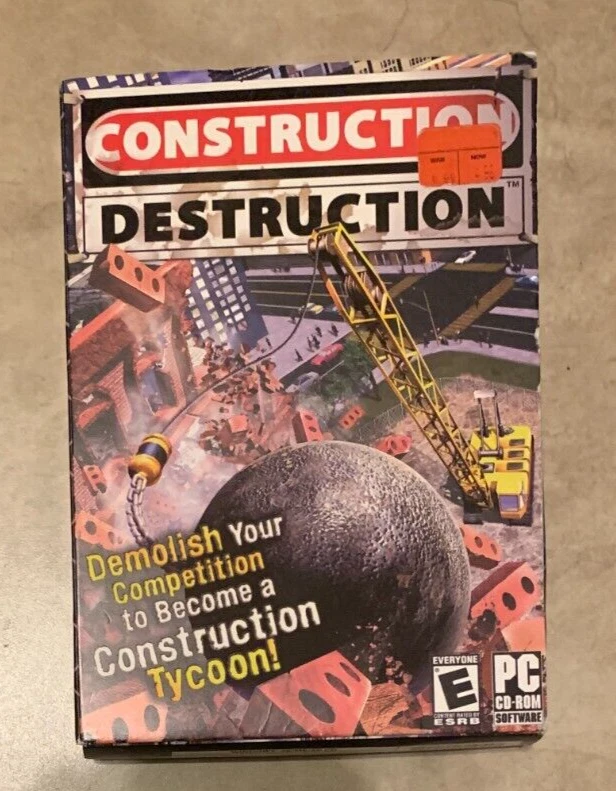 Construction Destruction Be a Tycoon Retail Box Game NEW Sealed PC CD-ROM - Image 1 of 1