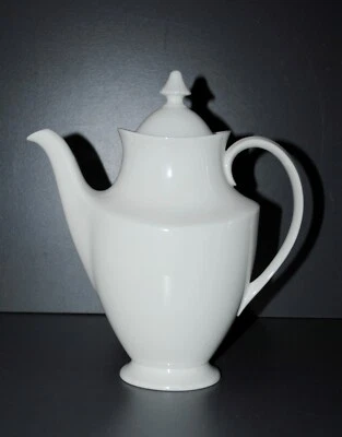 Ancienne verseuse Cafetière Théière en Porcelaine Blanche XIXe - Photo 1/4