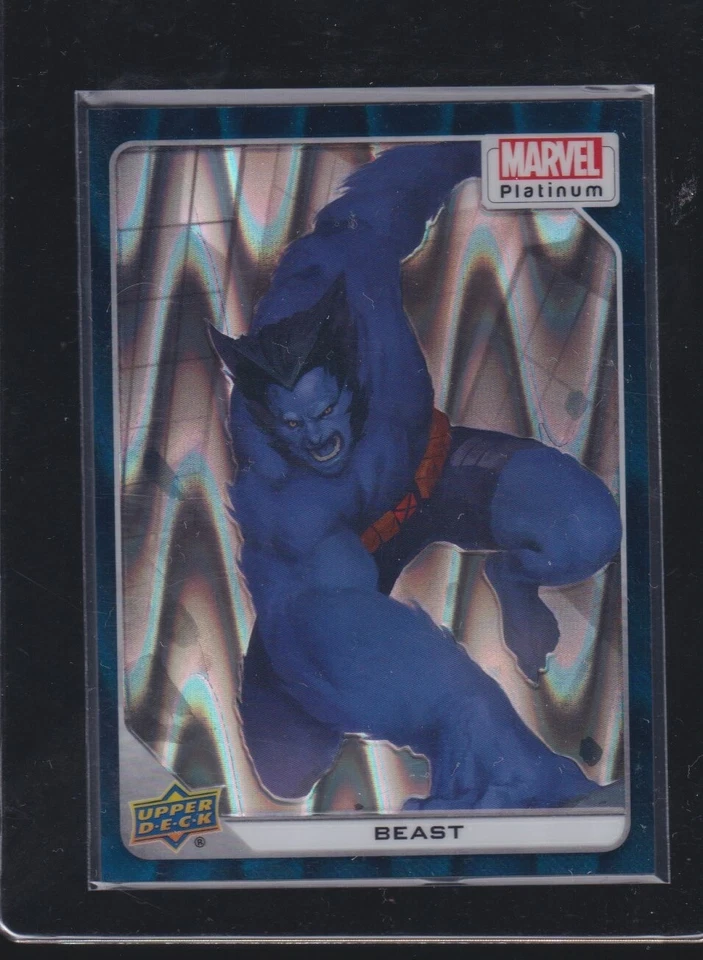 2023 UPPER DECK MARVEL PLATINUM #75 BEAST 177/799 TEAL WAVE  - Image 1 of 1