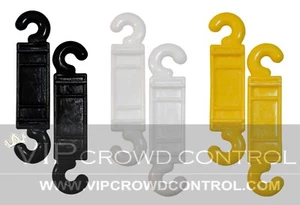 PLASTIC STANCHION, REPLACEMENT C-HOOK, VIP CROWD CONTROL - Picture 1 of 5