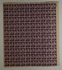 US SCOTT 937 PANE OF 100 ALFRED SMITH STAMPS 3 CENT FACE MNH - Picture 1 of 1
