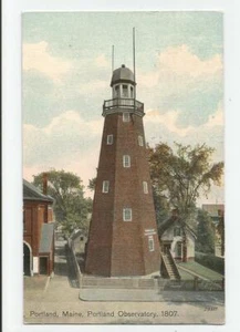 Postal del Observatorio Portland Maine 1911 Munjoy Hill ME Torre de Señales Marítimas - Imagen 1 de 2