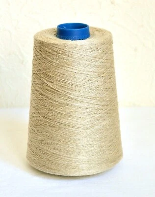 Natural Undyed 100% Linen Knitting and Weaving Yarns, 1.1 lb / 500 grams, 2 ply - Image 1 of 3